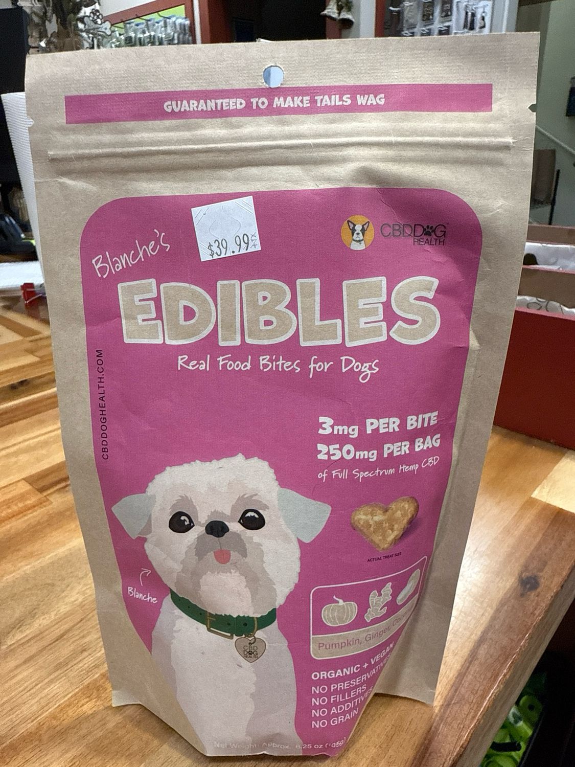 CBDDOG Health Treats Blanche's Edibles 6oz 250mg