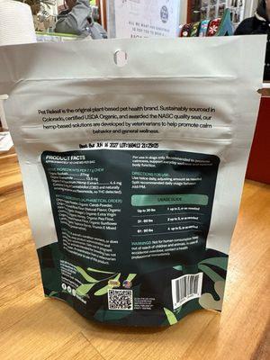 Pet Releaf Edibites Stress Releaf PB Carob 2.5oz