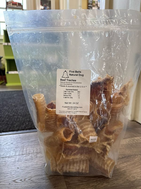 Five Bells Beef Trachea 6&quot; 24oz bag
