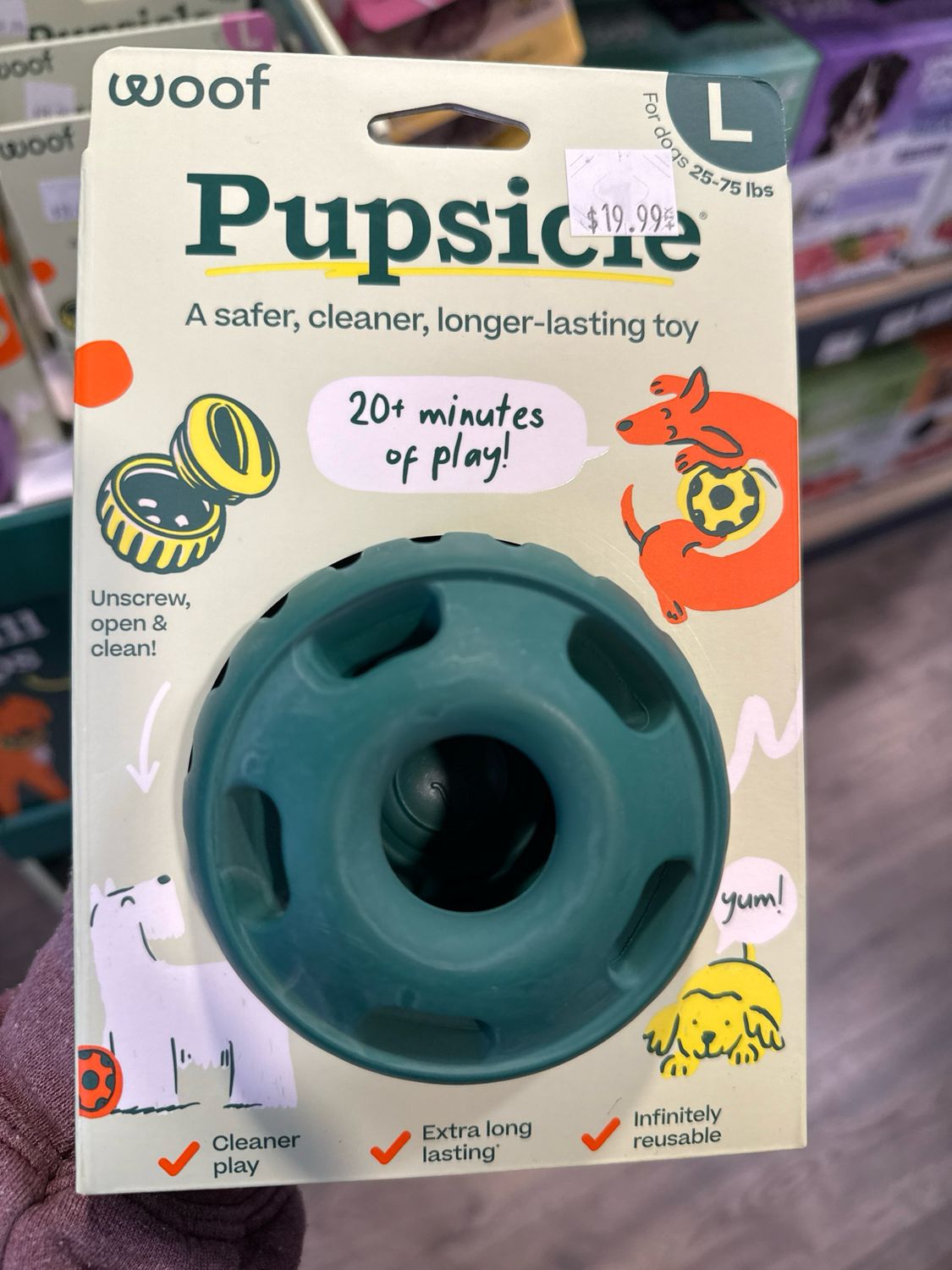 Woof Pupsicle Green Large