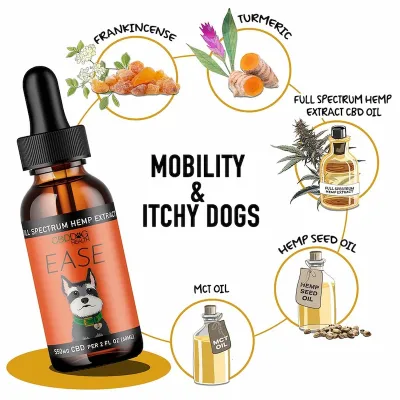CBDDOG Health Tinctures Ease Extra Strength 2oz 1100mg