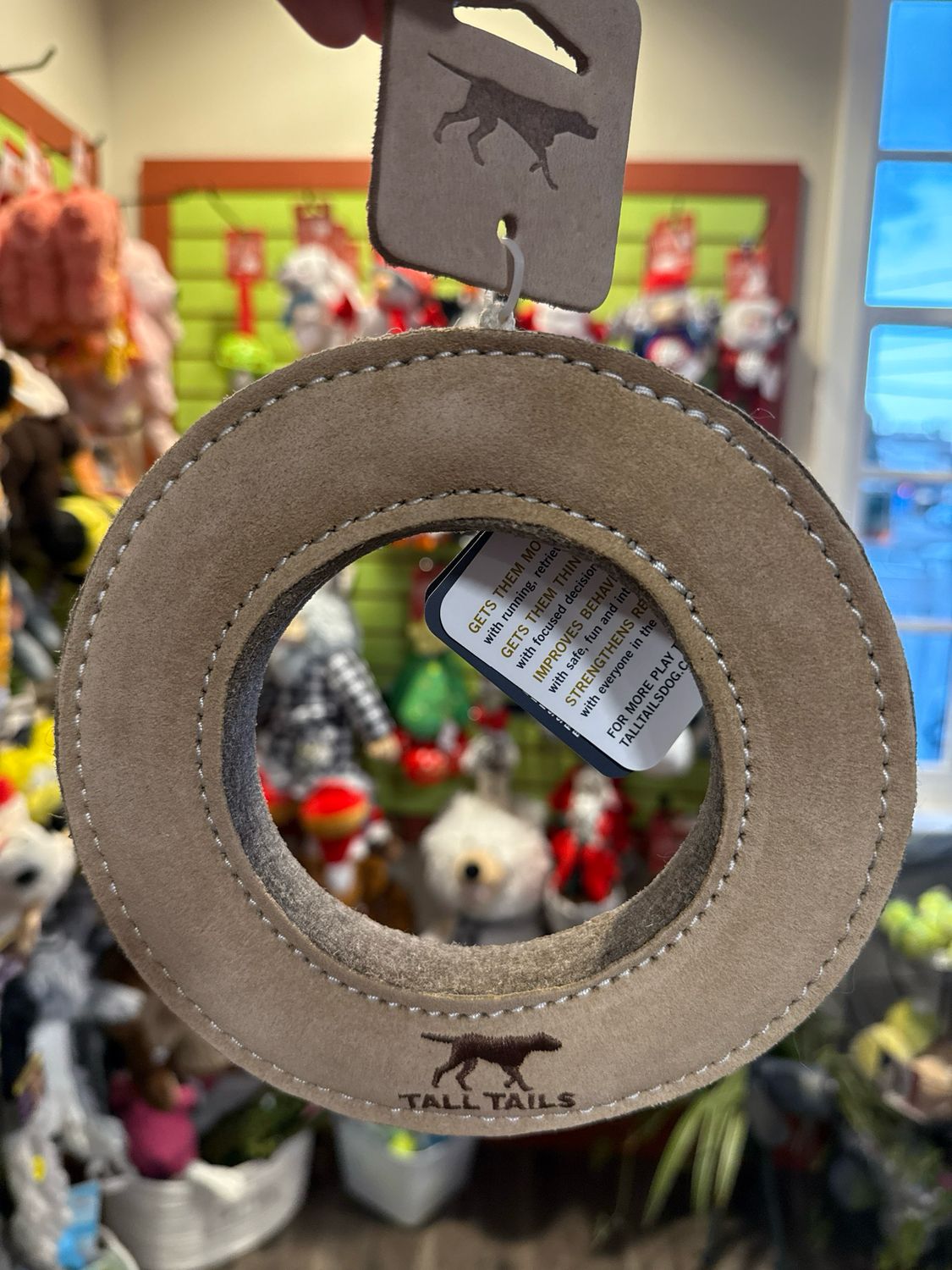 Tall Tails Leather Ring Natural 7