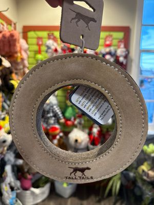 Tall Tails Leather Ring Natural 7