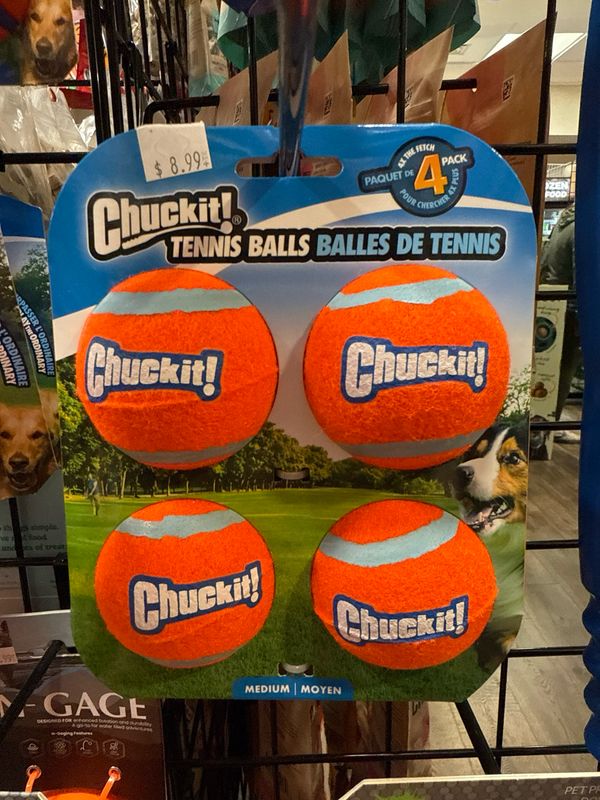 Chuck It Tennis ball Med 4pk