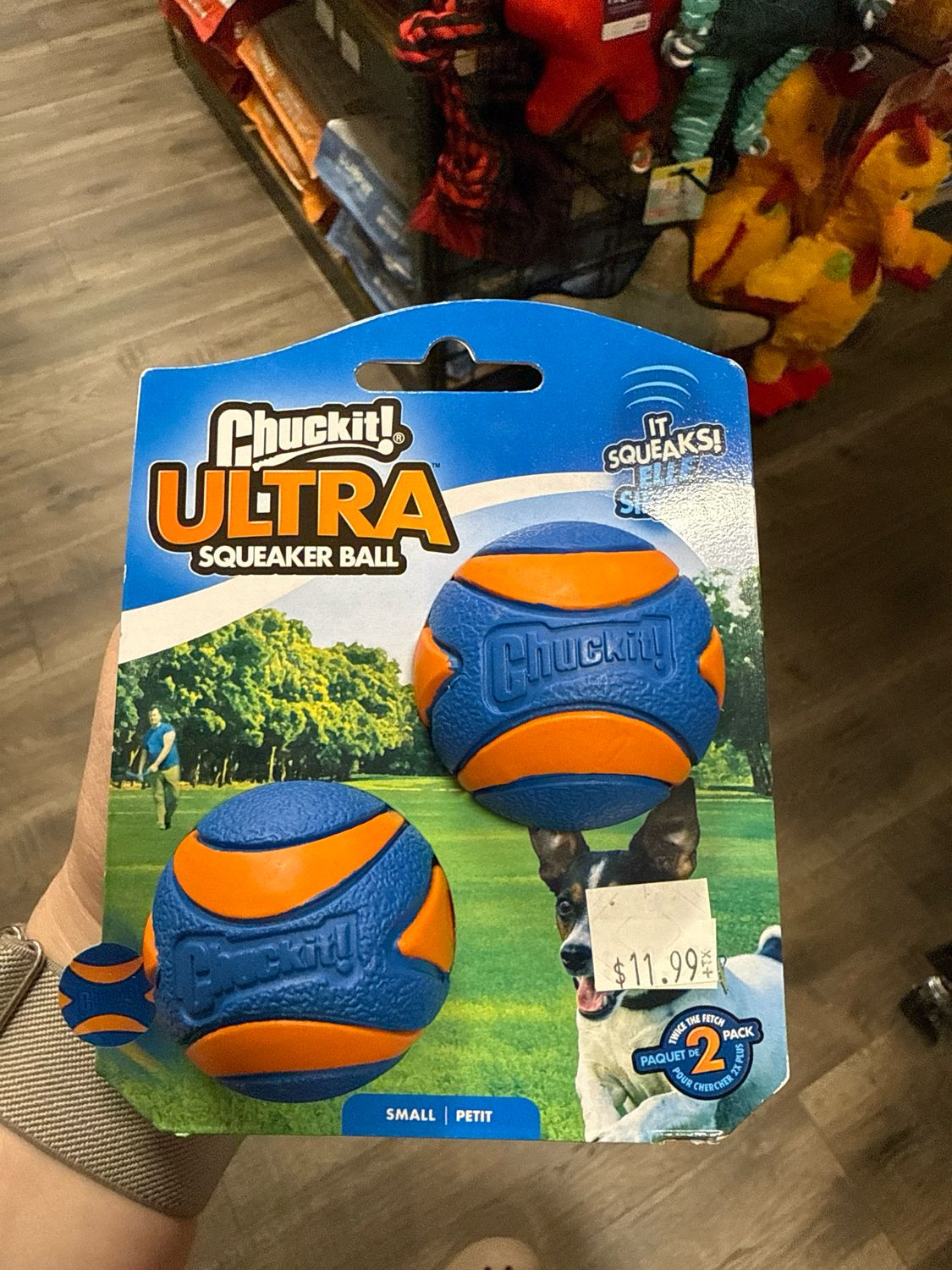 Chuck It Ultra squeaker small 2pk