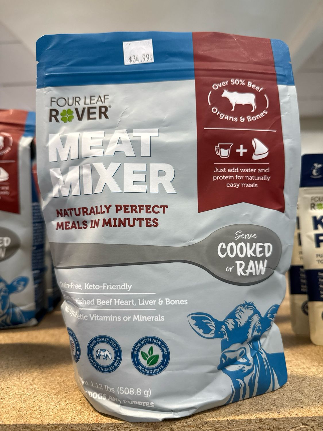 Four Leaf Rover Meat Mixer Dog Food Base Mix 1.09#