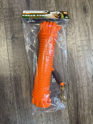 Mendota Trainer Check Cord 30 orange 3/8"