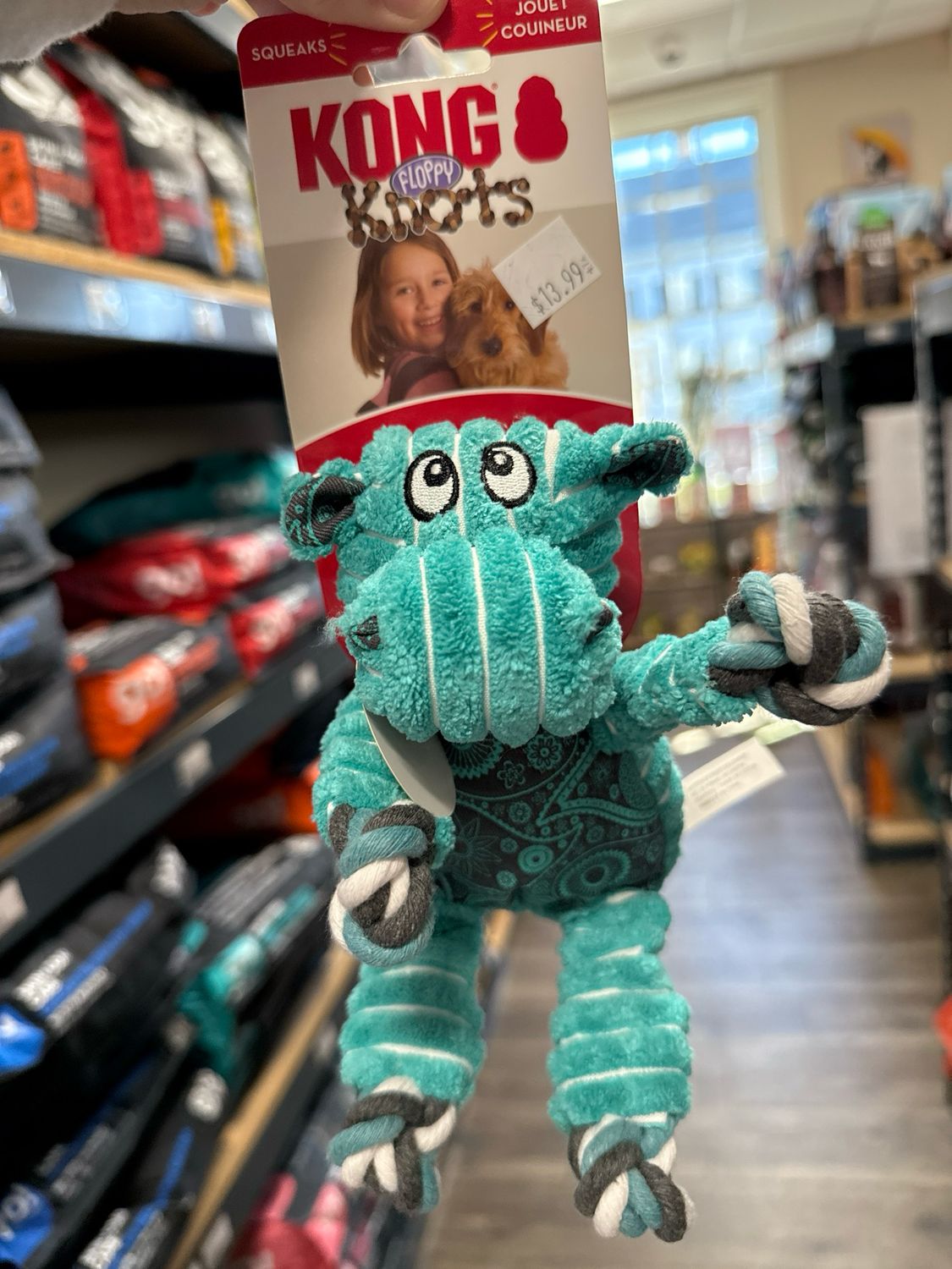 Kong Floppy Knot Hippo S/M