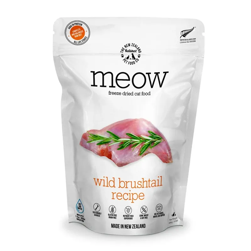 New Zealand Natural Pet Food Meow Wild Brushtail FZD 9.9oz