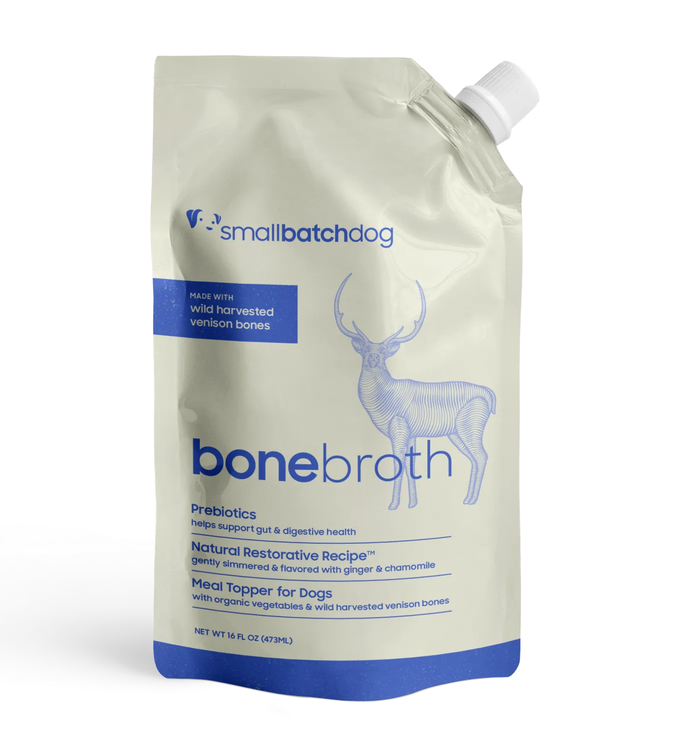 Small Batch DC GF Venison Bone Broth 16oz