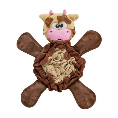 Outward Hound Snuffle Palz Cow TNT Brn Large