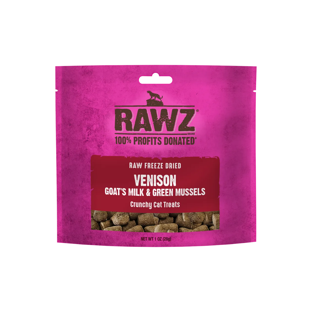 Rawz Venison &amp; Goat's Milk FZD  cat treat 1oz