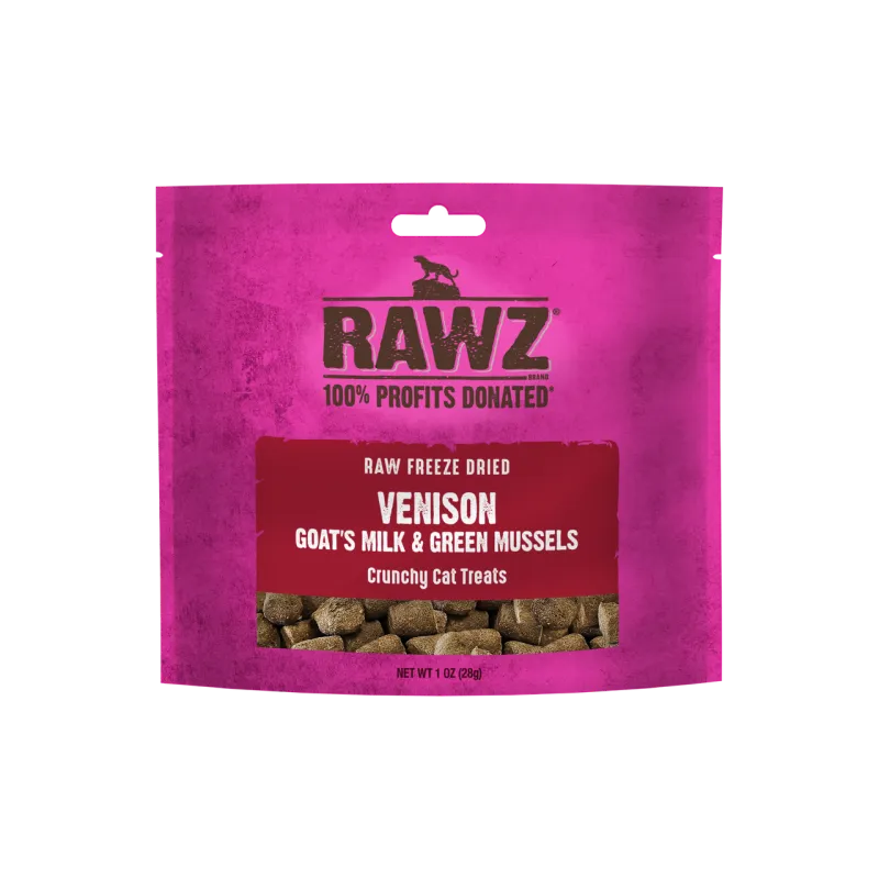Rawz Venison &amp; Goat&#39;s Milk FZD  cat treat 1oz