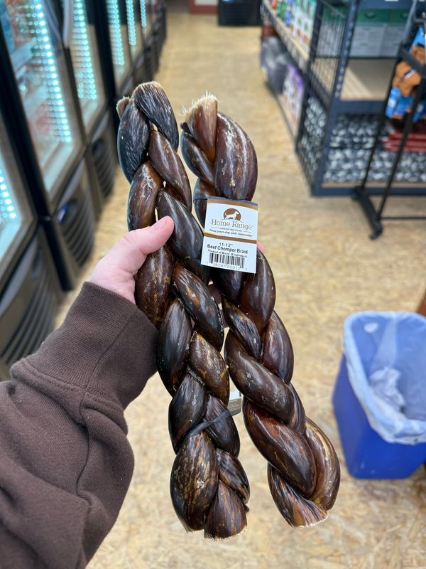 Home Range Beef Esophagus Chomper Braid 11-12"