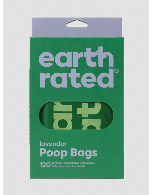 ER Poop Bag 120ct Handle Lavender