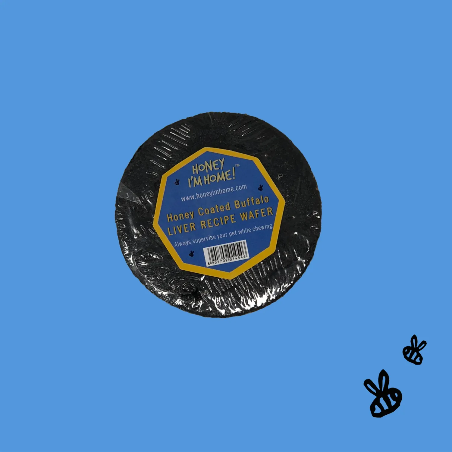 Honey I'm Home Buffalo Liver Wafers 18ct Bulk single