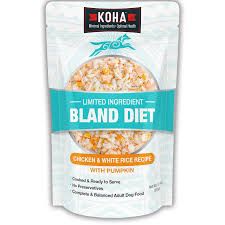 Koha Dog Bland Pouch Chicken and Rice 12.5oz