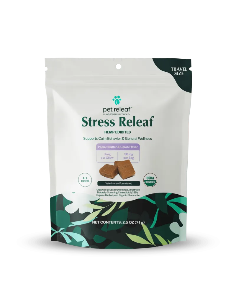Pet Releaf Edibites Stress Releaf PB Carob 2.5oz