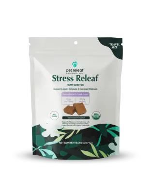 Pet Releaf Edibites Stress Releaf PB Carob 2.5oz