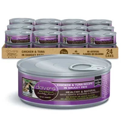 Daves Cat Saucey Chicken Tuna 5.5oz