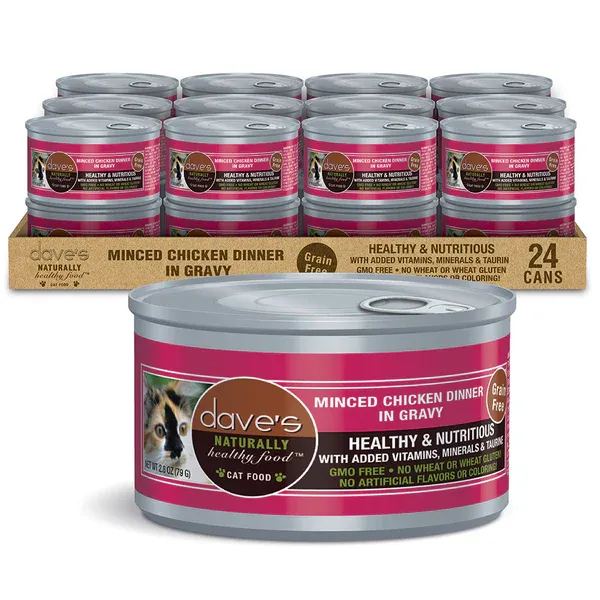 Daves Cat GF Minced Chicken 2.8oz