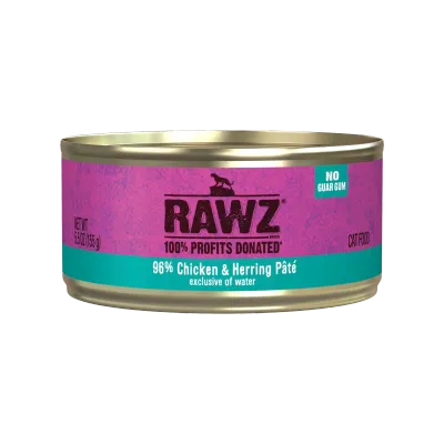 Rawz Cat 96% Chicken &amp; Herring 5oz