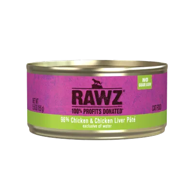 Rawz Cat 96% Chicken &amp; Liver 5oz