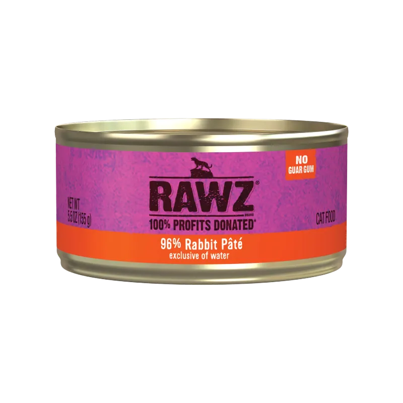 Rawz Cat 96% Rabbit Pate 5.5oz