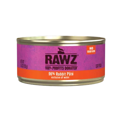 Rawz Cat 96% Rabbit Pate 5.5oz