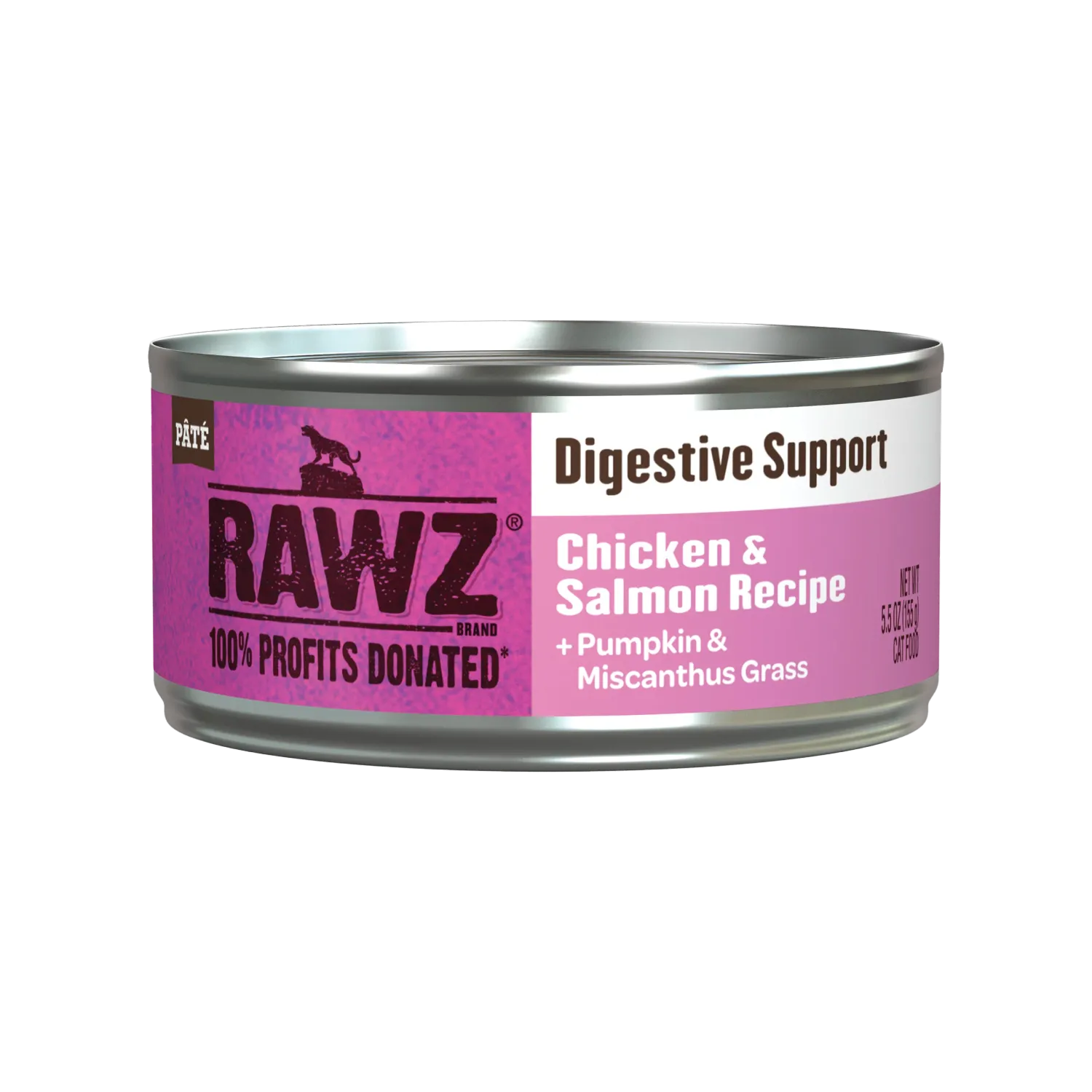 Rawz Cat Can Digestive Support Chicken&amp;Salmon5.5oz
