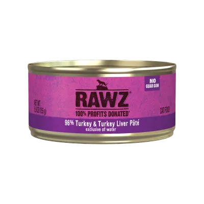 Rawz Cat 96% Turkey &amp; Liver 5oz