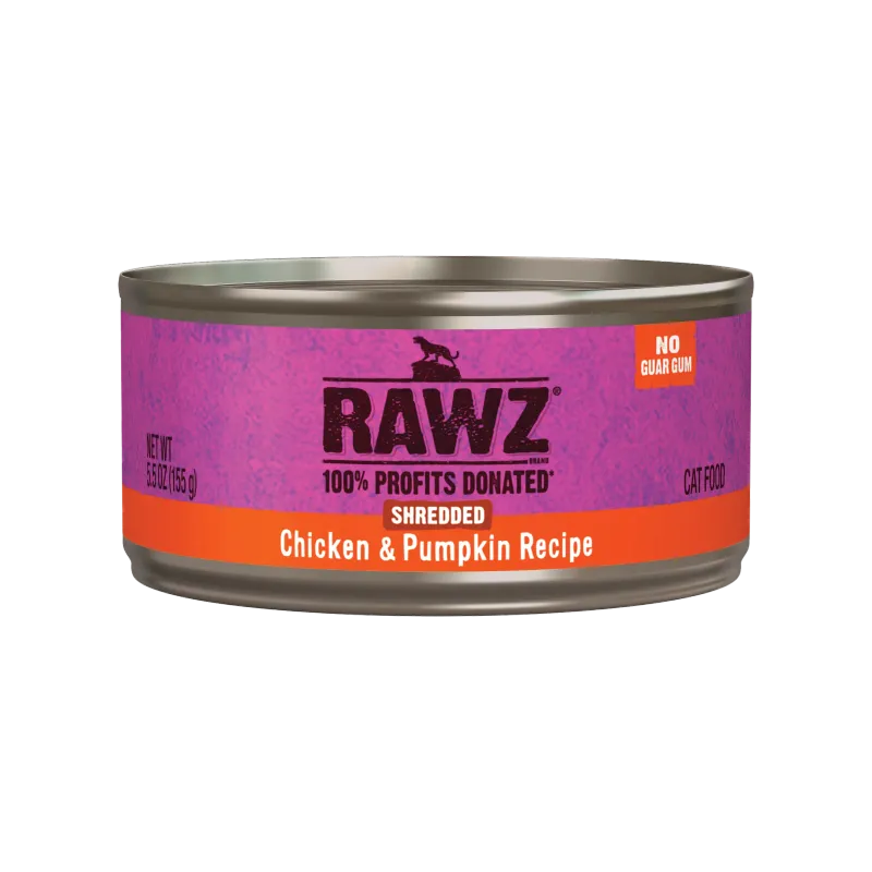 Rawz Cat Shredded Chicken Pumpkin 5.5oz
