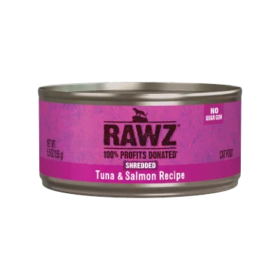 Rawz Cat Shredded Tuna Salmon 5oz