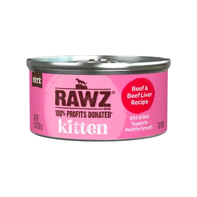 Rawz Kitten Beef &amp; Beef Liver 2.8oz
