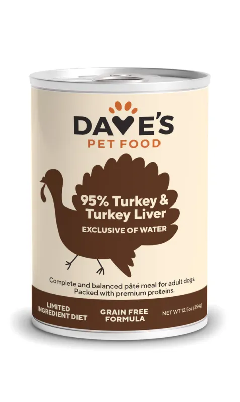 Daves Dog 95% Turkey 13oz