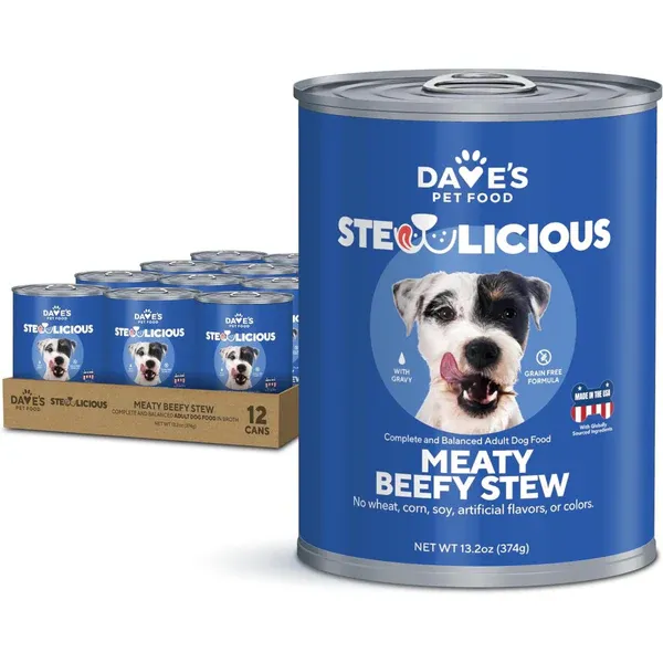 Daves Dog Meaty Beef Stew 13oz