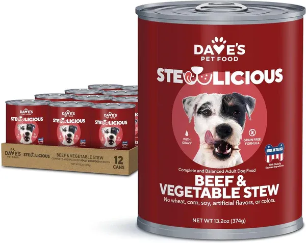 Daves Dog GF Beef Veg 13oz