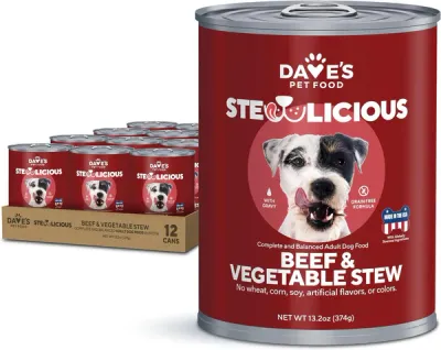 Daves Dog GF Beef Veg 13oz