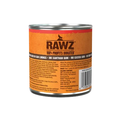Rawz Dog Can Stew Beef, Salmon &amp; Goats Milk 10oz