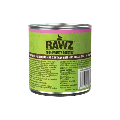 Rawz Dog Can Shredded Beef, Salmon &amp; Coconut Oil 10oz