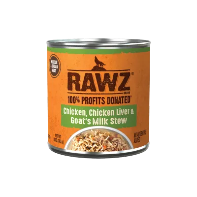 Rawz Dog Can Stew Chicken Liver &amp; Goats Milk 10oz