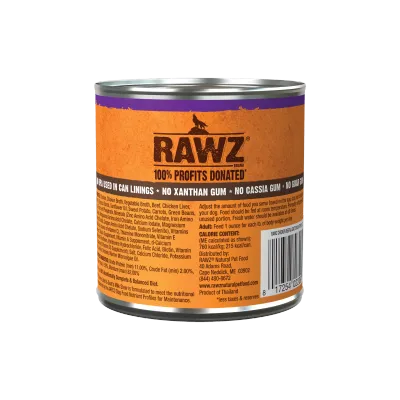 Rawz Dog Can Stew Chicken,Beef &amp; Goats Milk 10oz