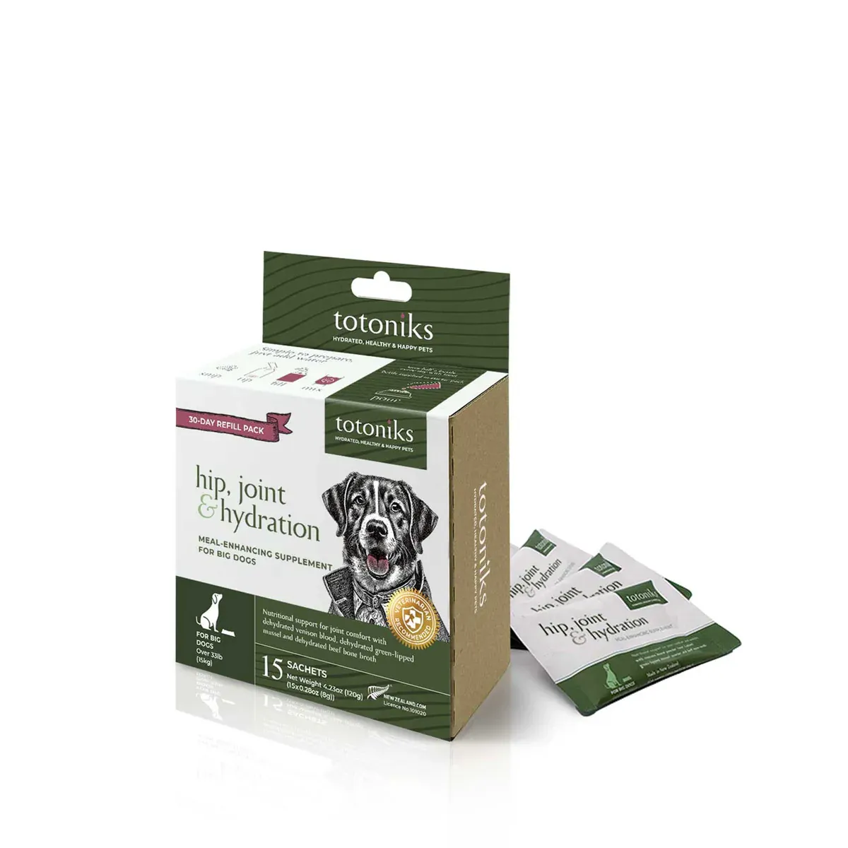 Totoniks Refill Pack Hip &amp; Joint Large Dog