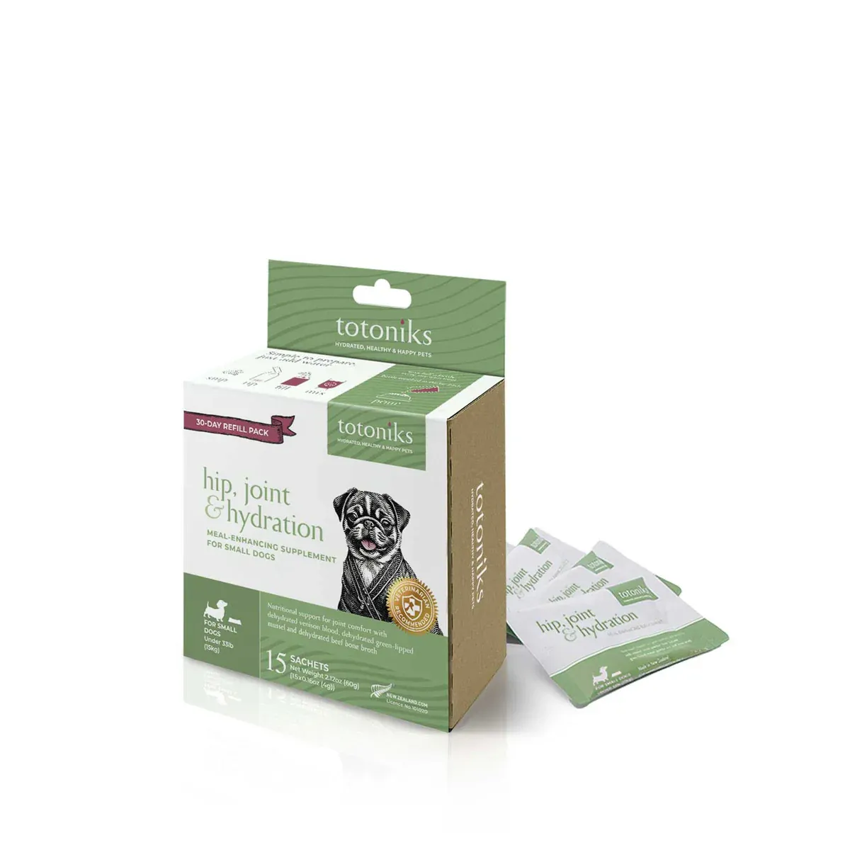 Totoniks Refill Pack Hip &amp; Joint Small Dog