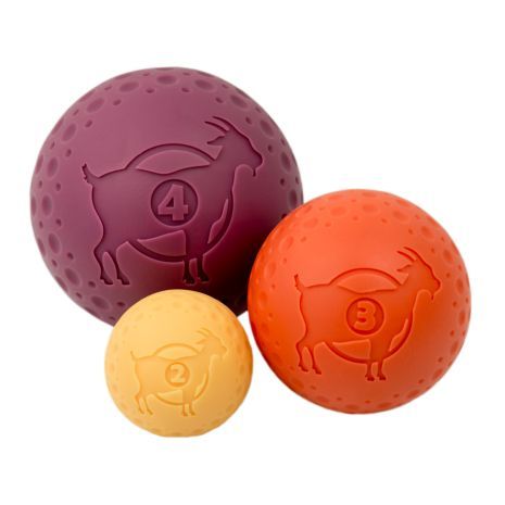 !! Tall Tails Goat Ball Yellow 2" 2 pack