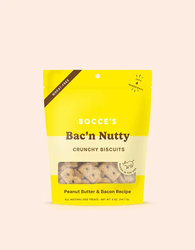 Bocces Biscuit Bacon Nutty 5oz