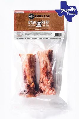 Bones and Co Beef Marrow Bone 6" 2pk