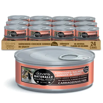 Daves Cat Shredded GF Salmon 5oz