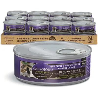 Daves Cat Saucy Chicken Turkey 5.5oz
