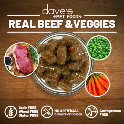 Daves Dog GF Beef Veg 13oz